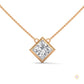 2CT. Bezel Princess Lab Diamond Pendant