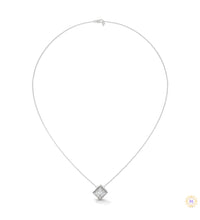 2CT. Bezel Princess Lab Diamond Pendant