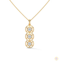 2.0 CT. Triple Diamond Drop Pendant