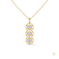 2.0 CT. Triple Diamond Drop Pendant