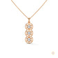 2.0 CT. Triple Diamond Drop Pendant