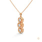 2.0 CT. Triple Diamond Drop Pendant