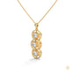 2.0 CT. Triple Diamond Drop Pendant