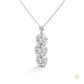 2.0 CT. Triple Diamond Drop Pendant