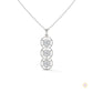 2.0 CT. Triple Diamond Drop Pendant