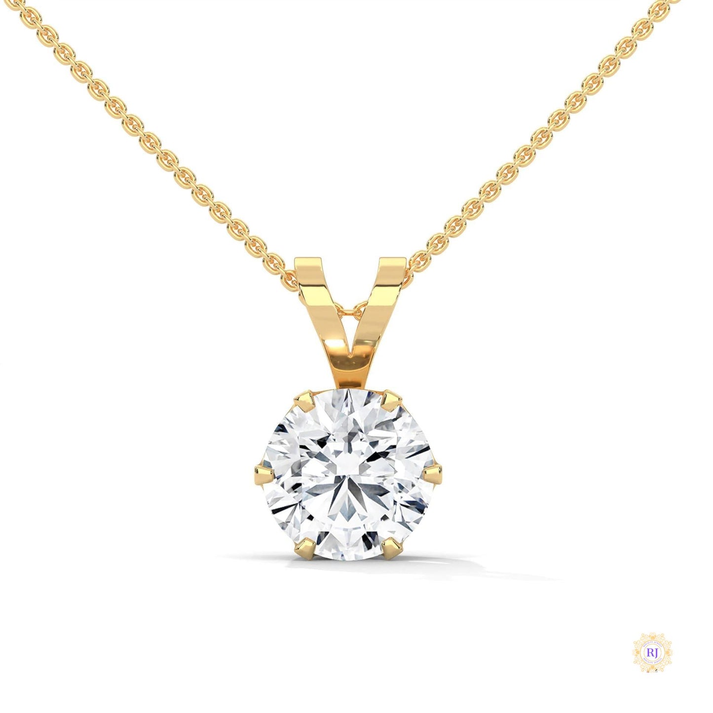 2.10 CT. Solitaire Diamond Pendant