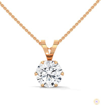 2.10 CT. Solitaire Diamond Pendant