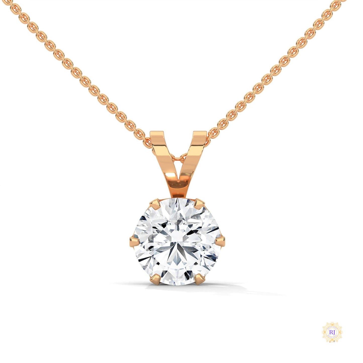 2.10 CT. Solitaire Diamond Pendant