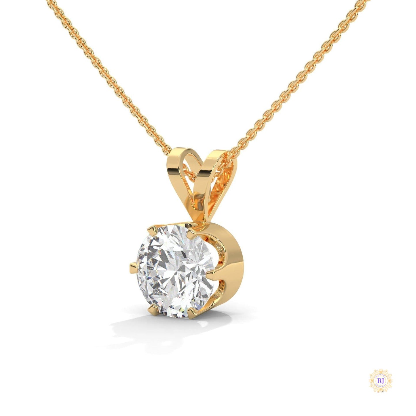 2.10 CT. Solitaire Diamond Pendant