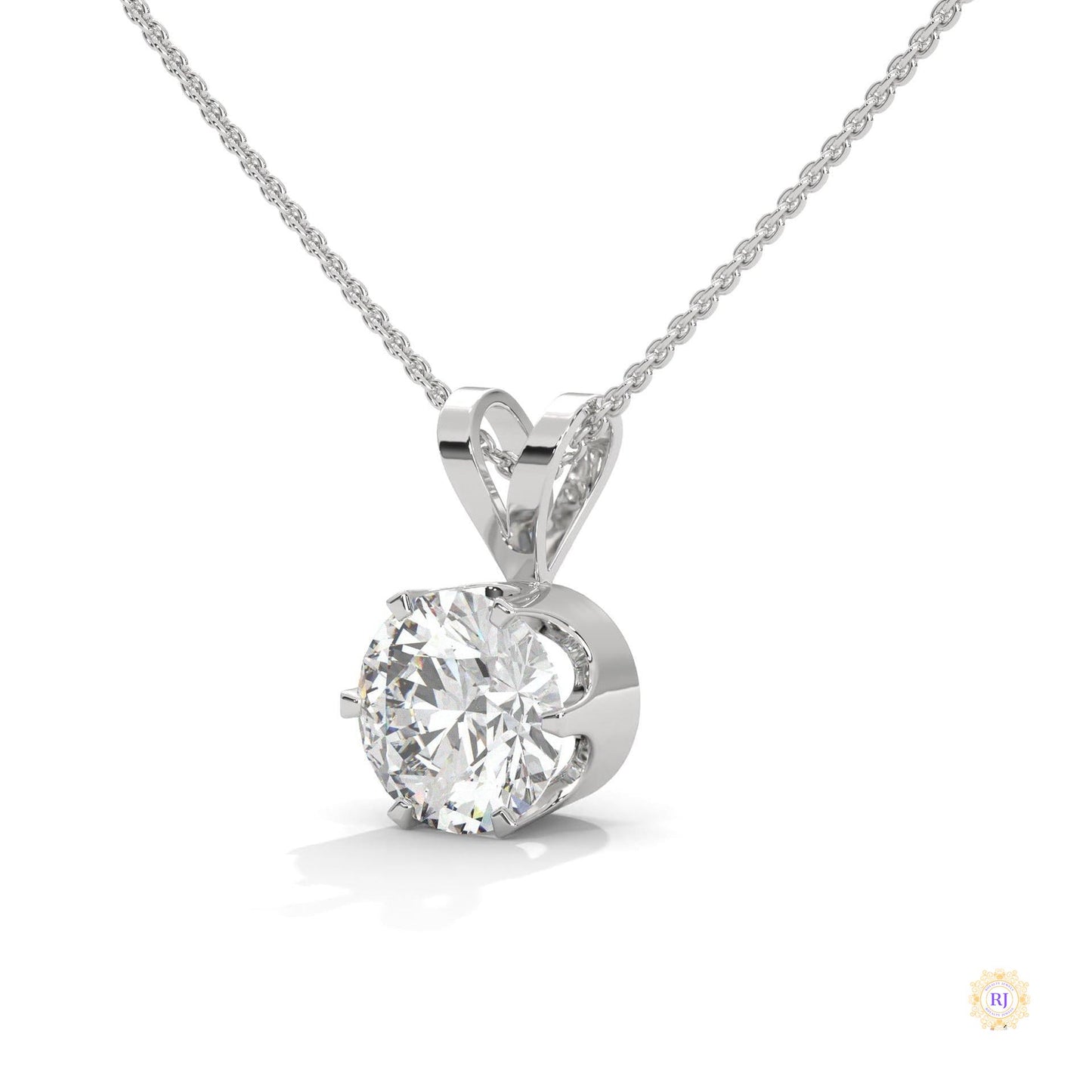 2.10 CT. Solitaire Diamond Pendant
