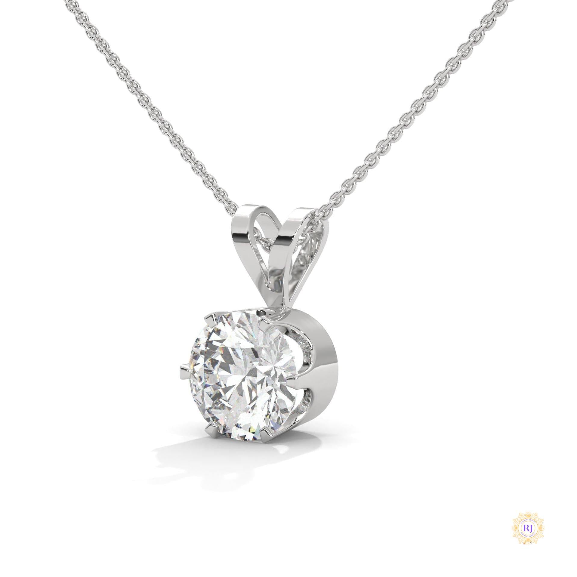 2.10 CT. Solitaire Diamond Pendant