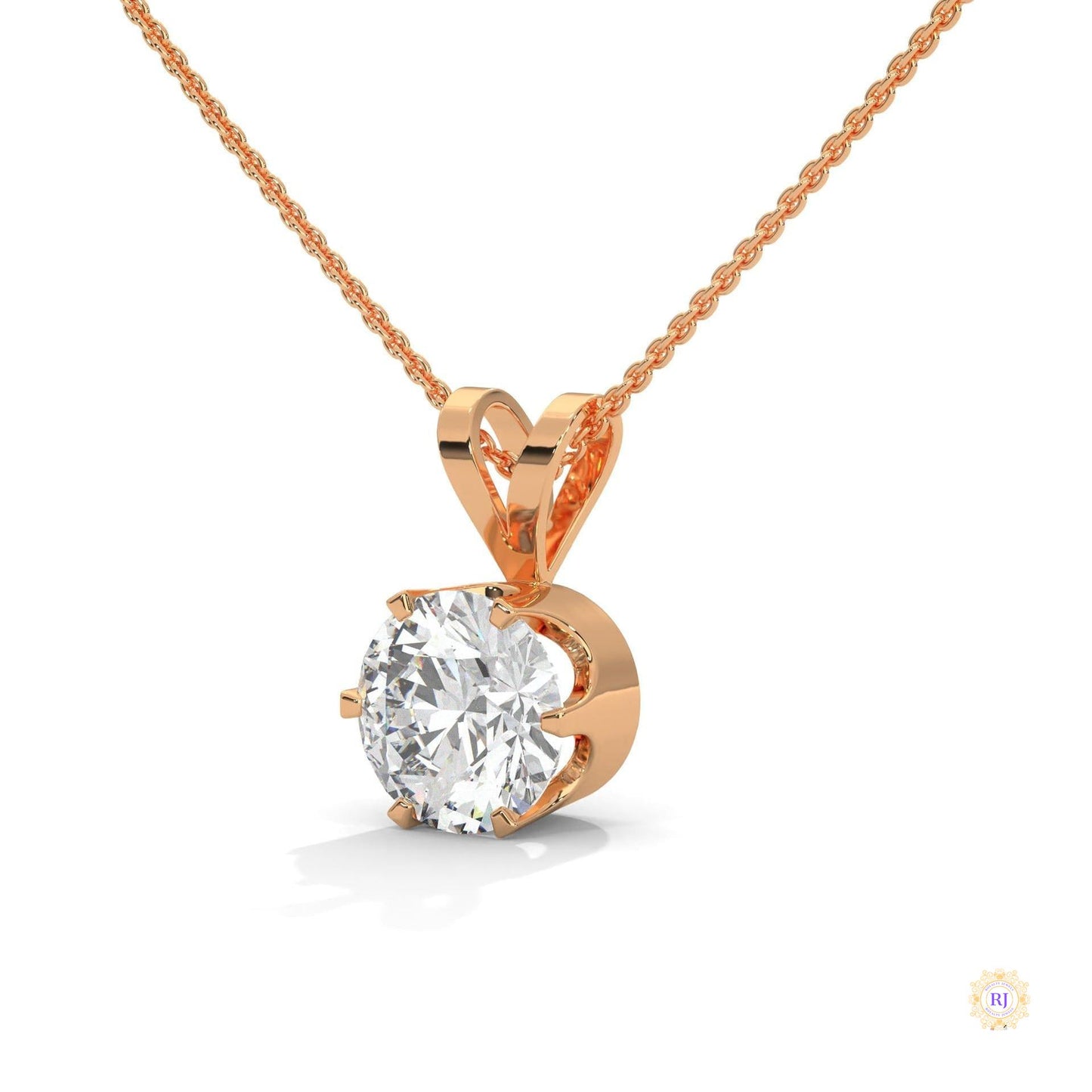 2.10 CT. Solitaire Diamond Pendant