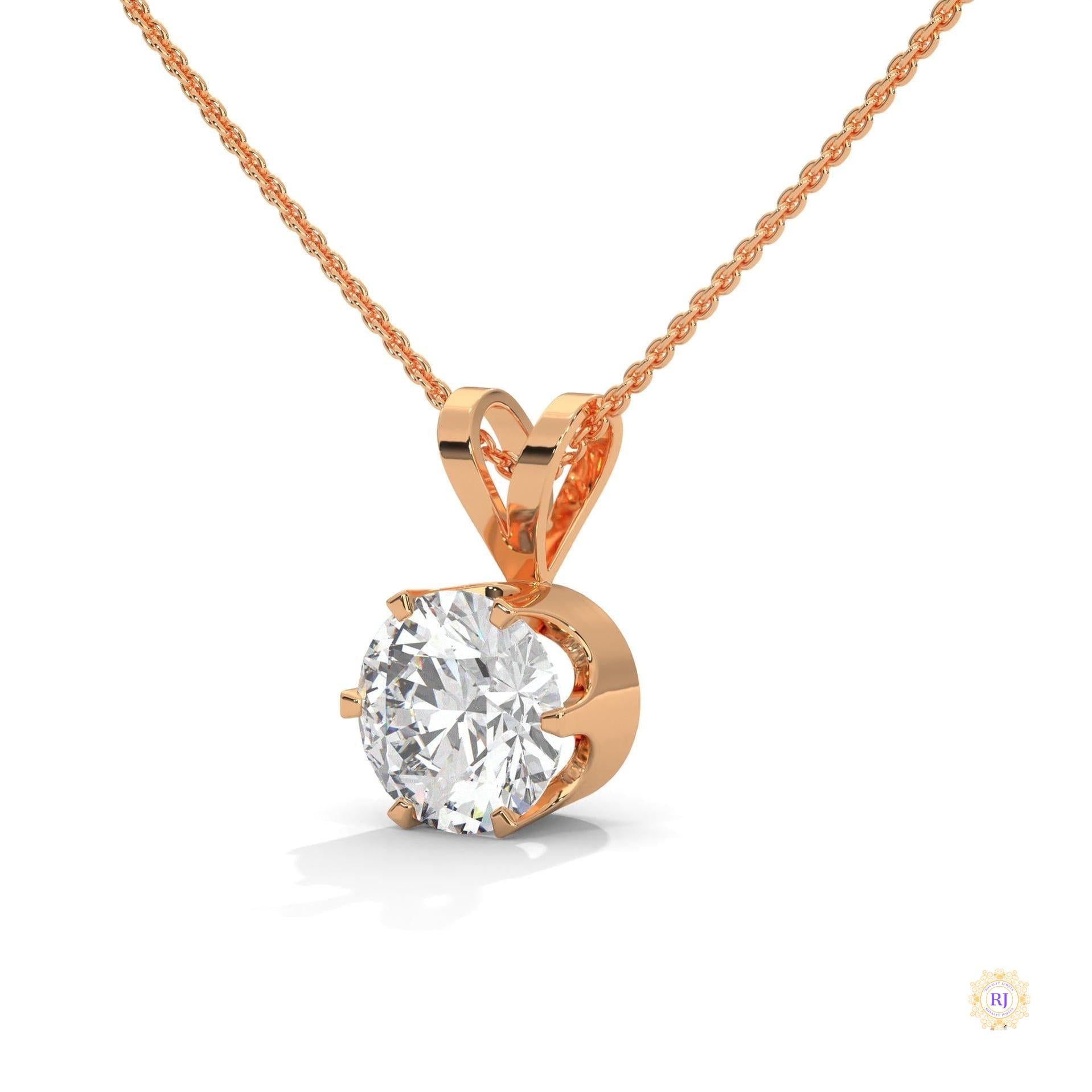 2.10 CT. Solitaire Diamond Pendant