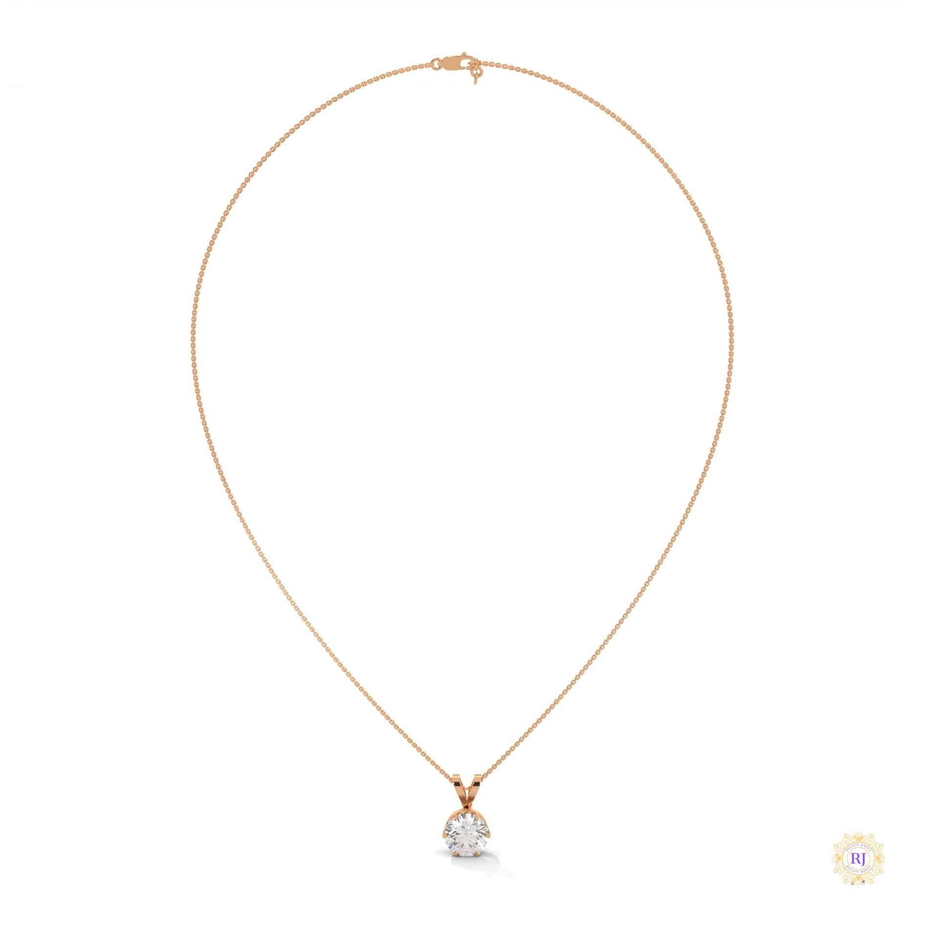 2.10 CT. Solitaire Diamond Pendant