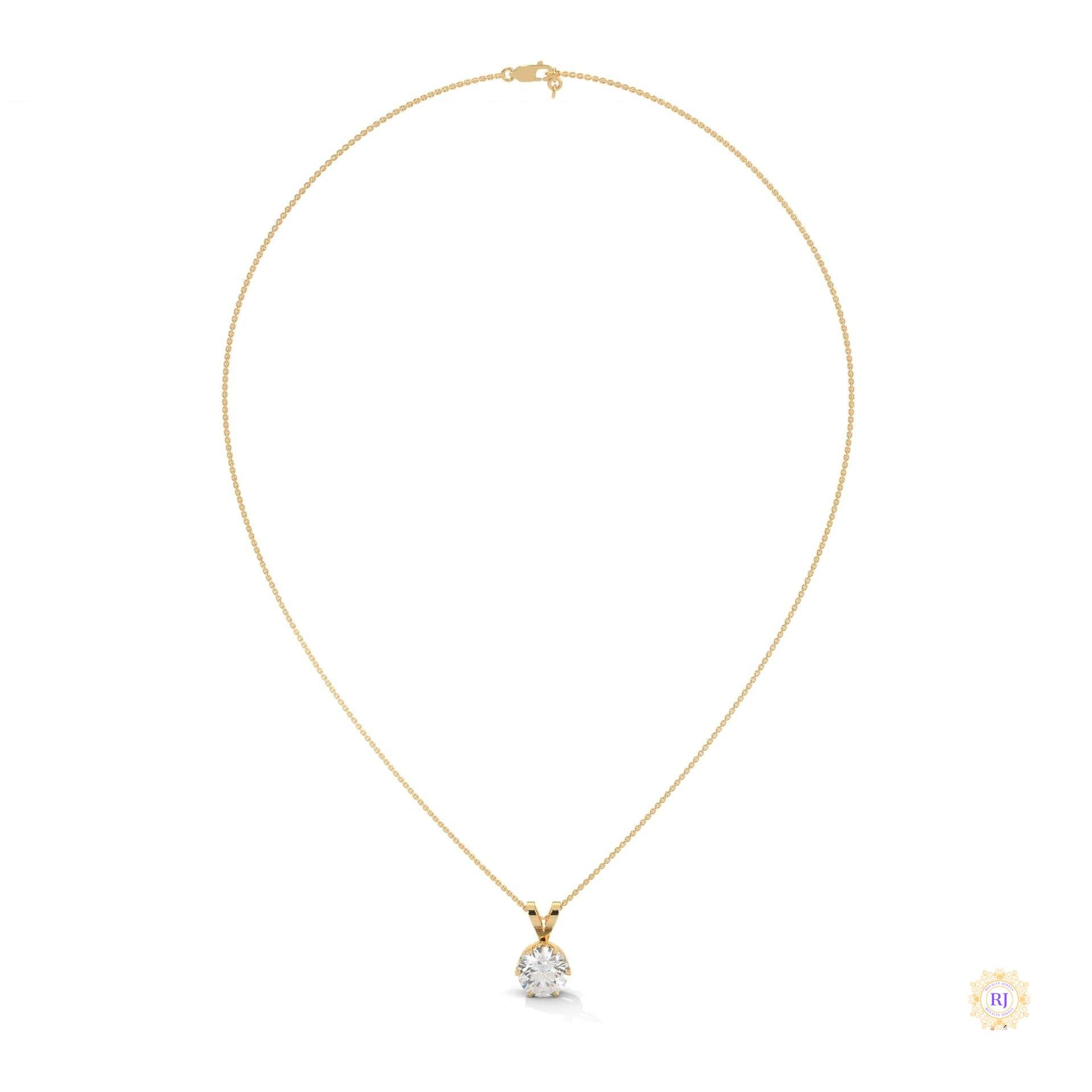 2.10 CT. Solitaire Diamond Pendant