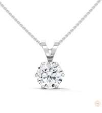 2.10 CT. Solitaire Diamond Pendant