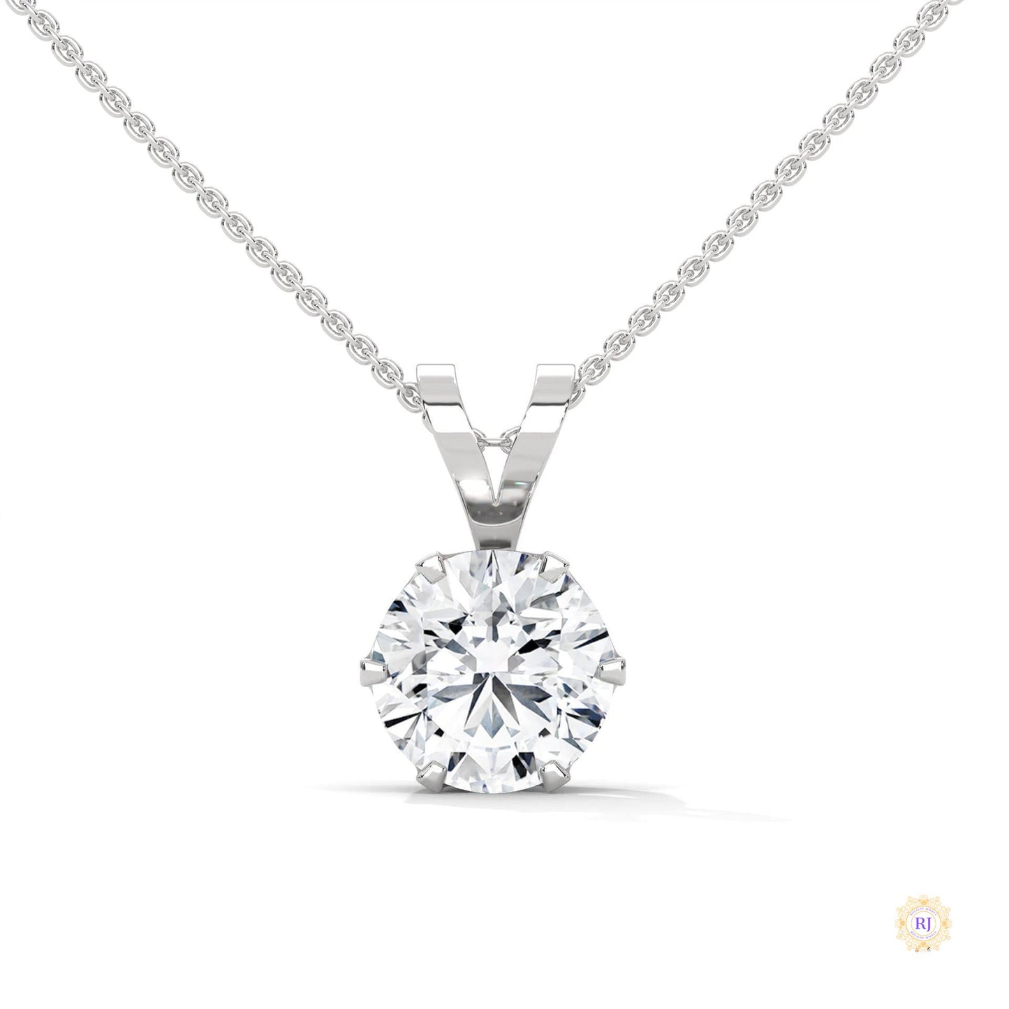 2.10 CT. Solitaire Diamond Pendant