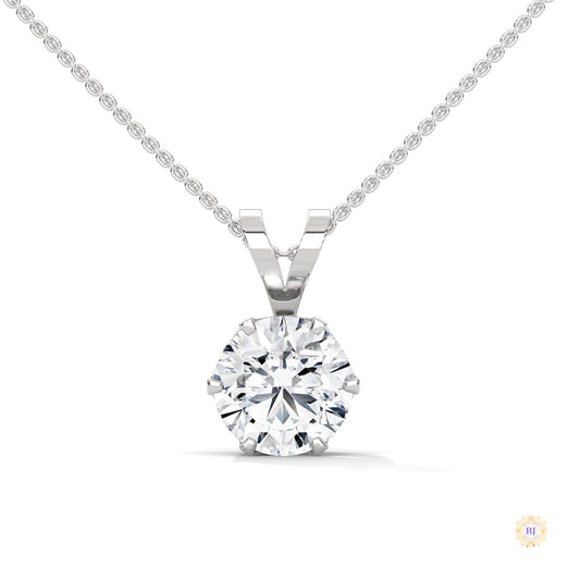 2.10 CT. Solitaire Diamond Pendant
