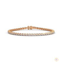 2.10 ct. Graduated Lab Diamond Tennis Bracelet