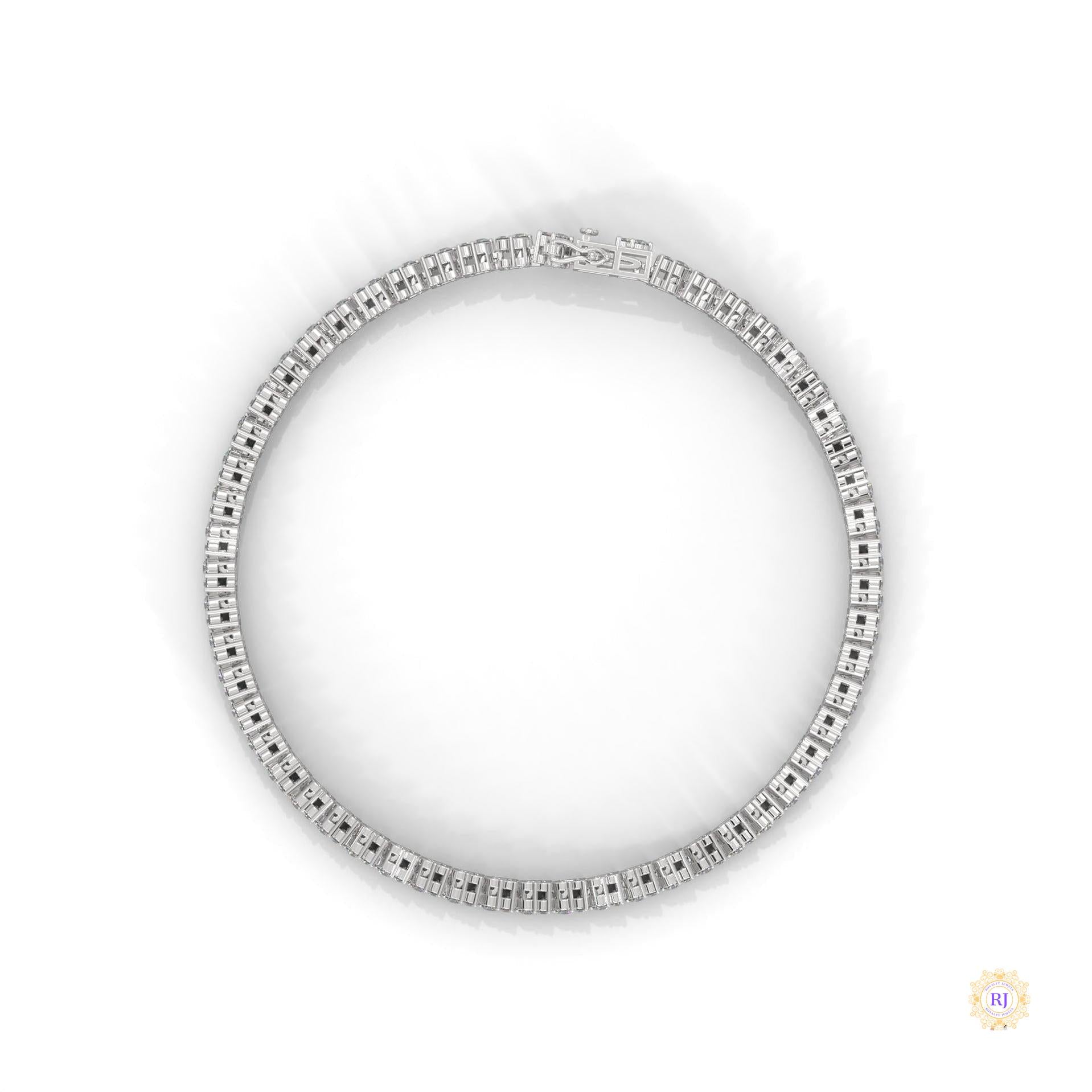 2.10 ct. Graduated Lab Diamond Tennis Bracelet