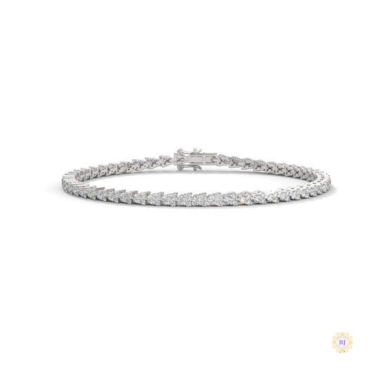 2.10 ct. Graduated Lab Diamond Tennis Bracelet