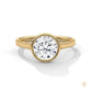 2.15 Ct. Bezel-Set Round Lab Diamond Solitaire Ring
