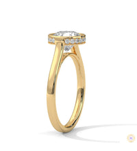 2.15 Ct. Bezel-Set Round Lab Diamond Solitaire Ring
