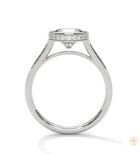 2.15 Ct. Bezel-Set Round Lab Diamond Solitaire Ring