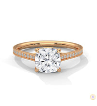 2.15 Ct. Cushion Cut Lab Diamond Engagement Ring