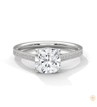 2.15 Ct. Cushion Cut Lab Diamond Engagement Ring