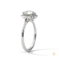 2.15 Ct. Floral Halo Lab Diamond Engagement Ring
