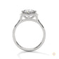 2.15 Ct. Floral Halo Lab Diamond Engagement Ring