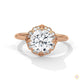 2.15 Ct. Floral Halo Lab Diamond Engagement Ring