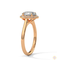 2.15 Ct. Oval Halo Lab Diamond Ring