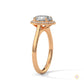 2.15 Ct. Oval Halo Lab Diamond Ring