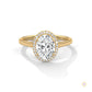 2.15 Ct. Oval Halo Lab Diamond Ring