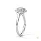 2.15 Ct. Oval Halo Lab Diamond Ring