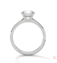 2.15 Ct. Pavé Twist Lab Diamond Engagement Ring