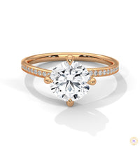 2.15 Ct. Petite Pavé Solitaire Ring