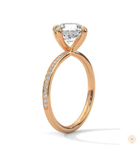 2.15 Ct. Petite Pavé Solitaire Ring