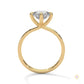 2.15 Ct. Petite Pavé Solitaire Ring