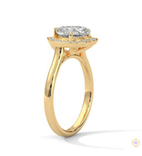 2.20 Ct. Bezel Heart Lab Diamond Engagement Ring