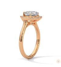 2.20 Ct. Bezel Heart Lab Diamond Engagement Ring
