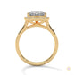 2.20 Ct. Bezel Heart Lab Diamond Engagement Ring