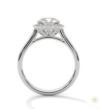 2.20 Ct. Cushion Halo Lab Diamond Engagement Ring