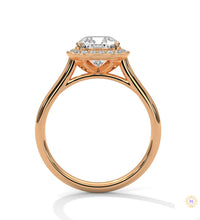 2.20 Ct. Cushion Halo Lab Diamond Engagement Ring