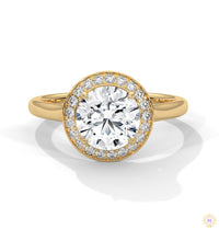 2.20 Ct. Halo Lab Diamond Engagement Ring