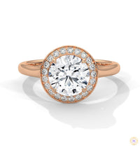 2.20 Ct. Halo Lab Diamond Engagement Ring