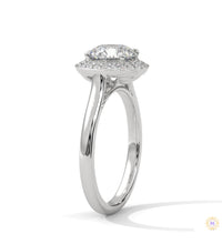 2.20 Ct. Halo Lab Diamond Engagement Ring