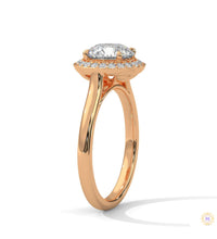 2.20 Ct. Halo Lab Diamond Engagement Ring